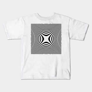 Black and White Op Art 5 Kids T-Shirt